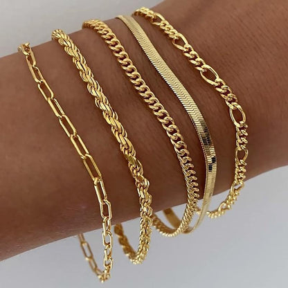 Zyra Stone presents the 5pc Classic Bracelets Stac