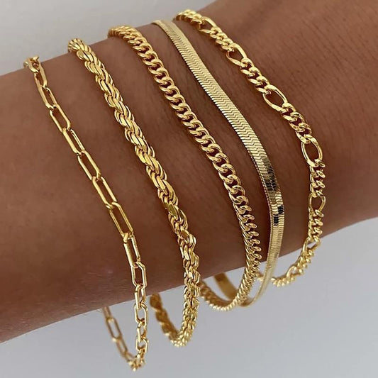 Zyra Stone presents the 5pc Classic Bracelets Stac