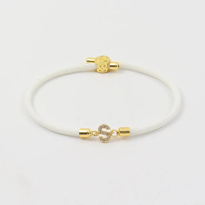 Adjustable Letter Initial Bracelets by Zyra Stone